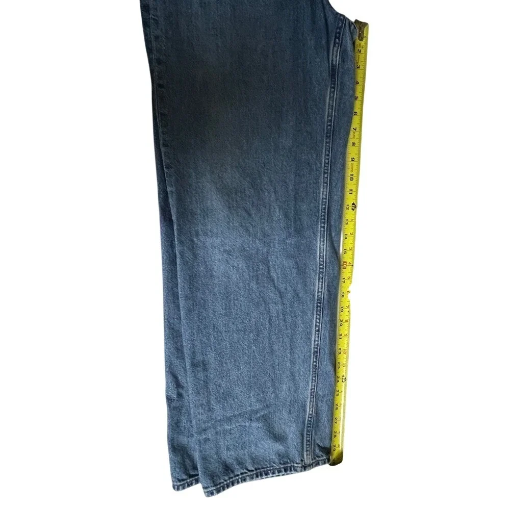 Uniqlo Dark Blue Denim Men's Relaxed Fit Jeans, Size‎ 30 WaistInseam 30